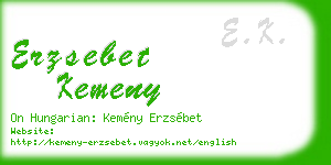 erzsebet kemeny business card
